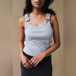 NWOT STILL HERE NYC MISSISSIPPI TANK TOP IN GRAY